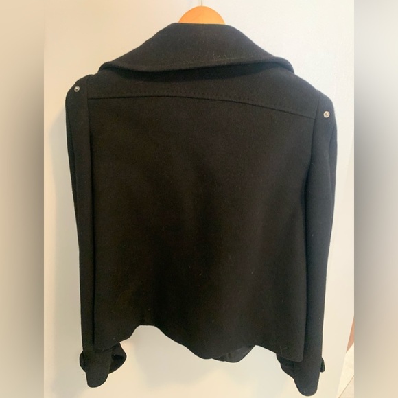 Jaeger London Black 100% Wool Cropped Jacket US 16 - Picture 8 of 12